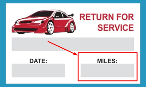 what does mileage on oil change sticker mean