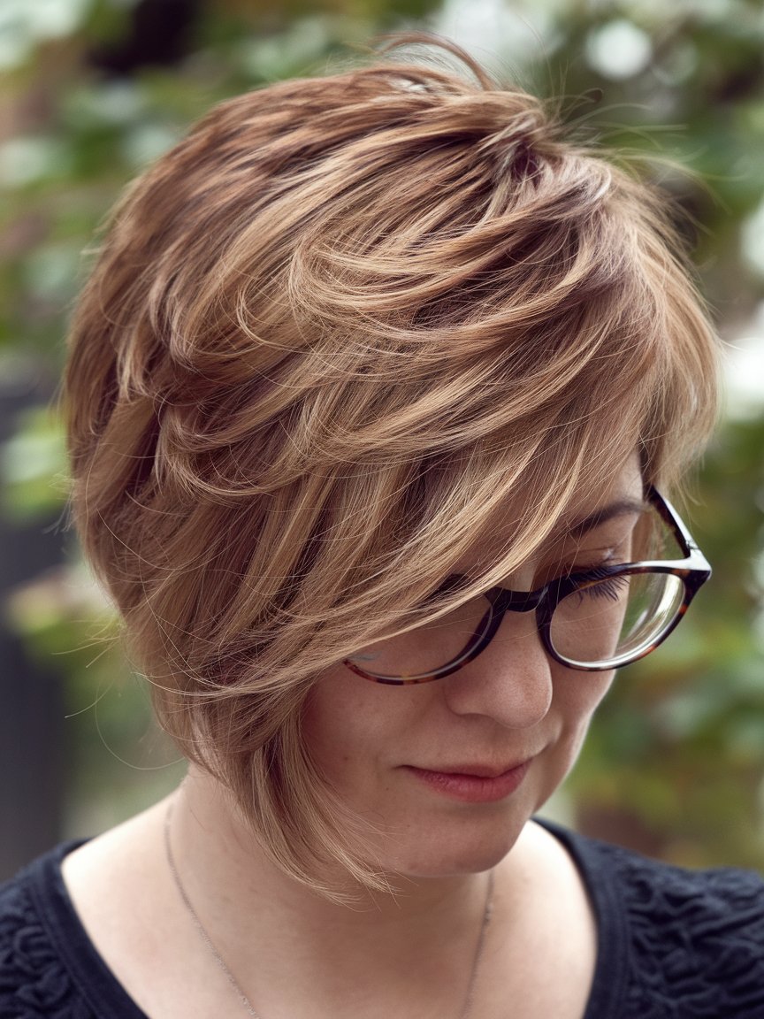 45. Layered Short Hair