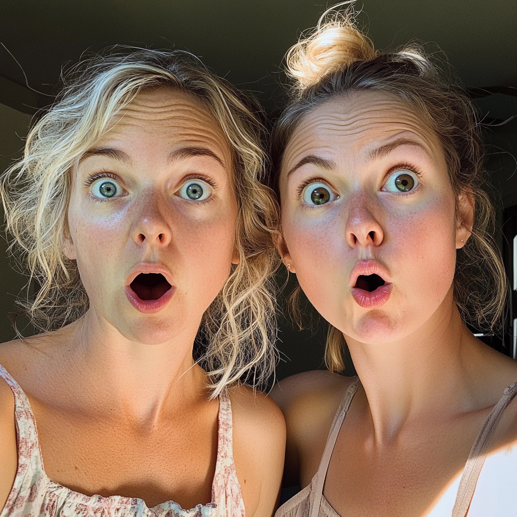 Two shocked women | Source: Midjourney