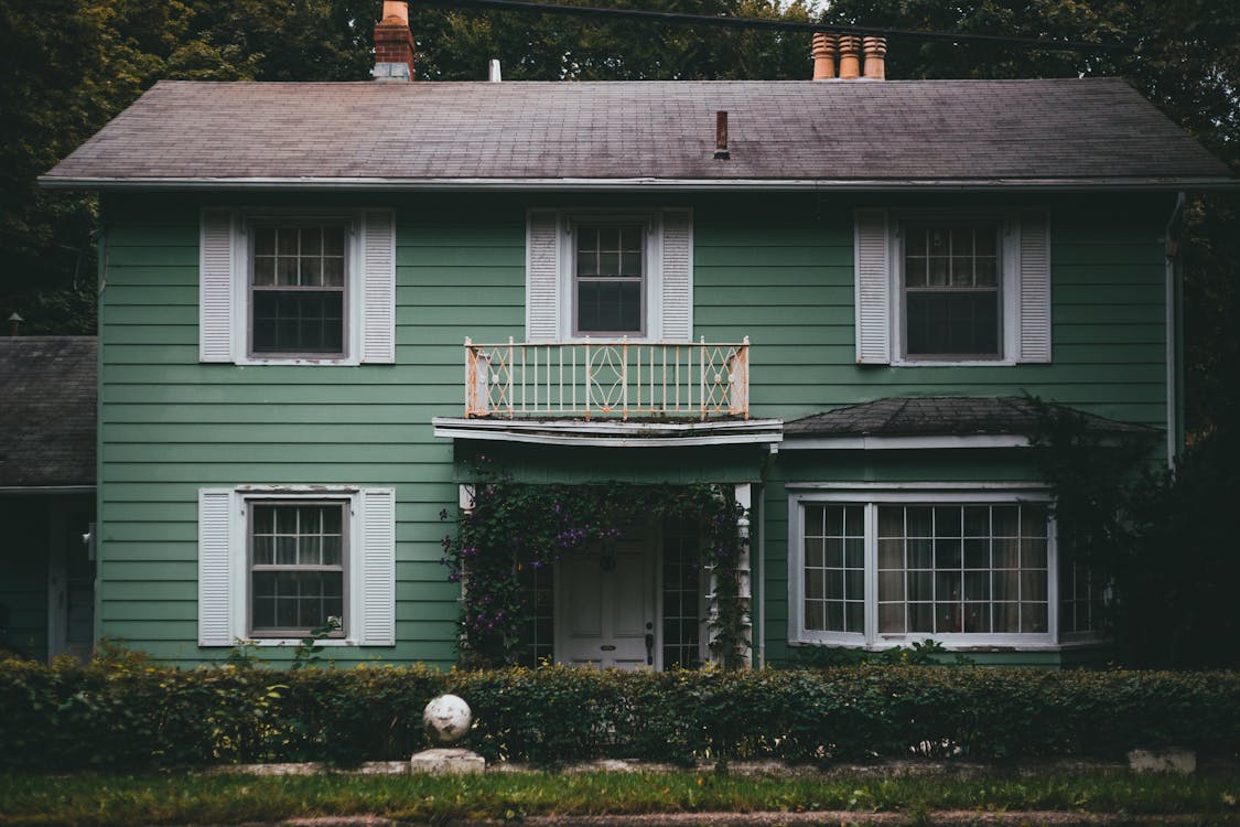 Sage Green house exterior