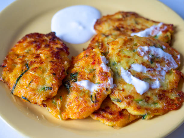 baked zucchini fritters