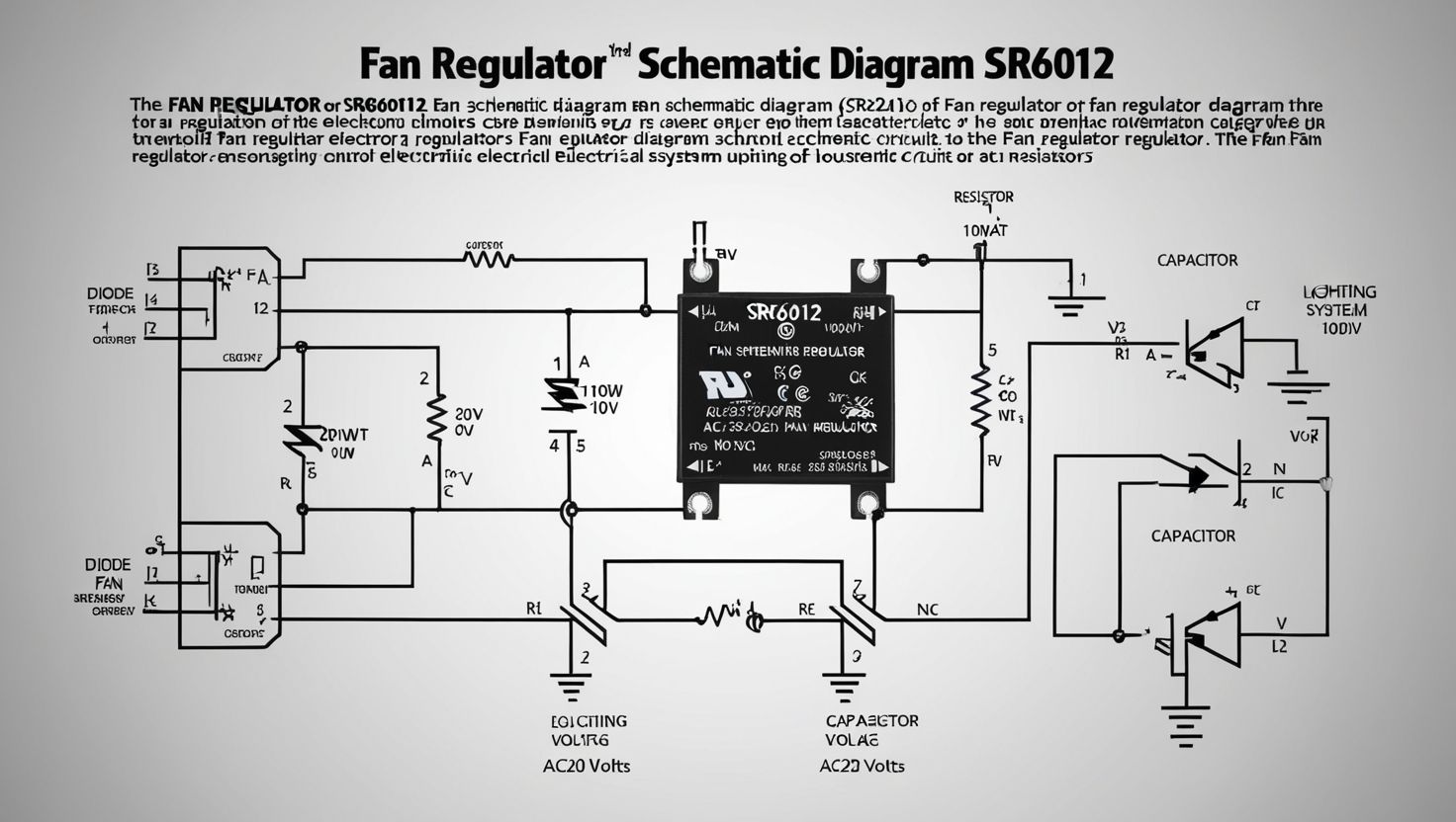 Fan Regulator Fan Schematic Diagram SR6012