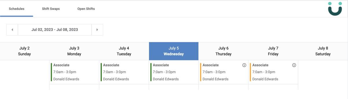 A screenshot of a calendar  Description automatically generated