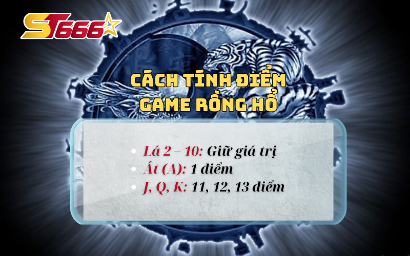 Cách tính điểm game Rồng hổ