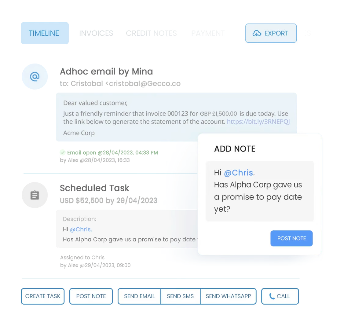 Track Audit Trails with Timeline