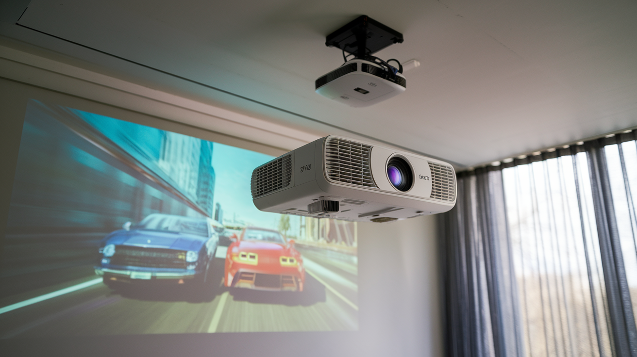 How Far Off Center Can BenQ 710STi Projector Be Placed
