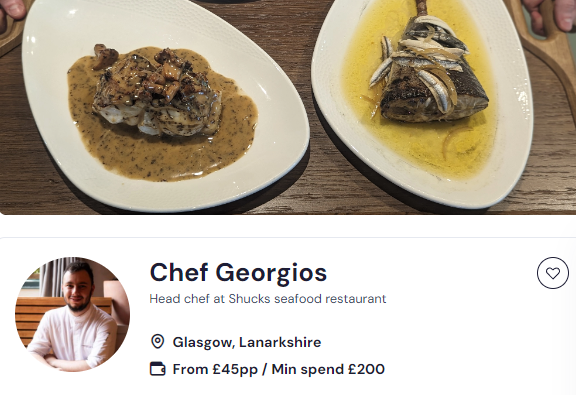 cooking classes edinburgh with chef georgios