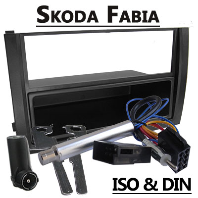 Skoda Fabia I Radio Dash Kit 1 DIN with Pocket