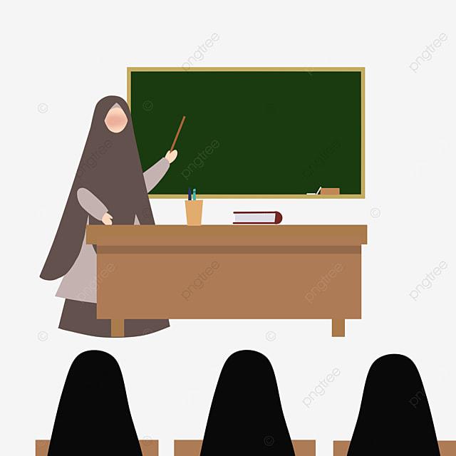 pngtree-cartoon-illustration-of-a-muslim-teacher-teaching-class-png-image_3289935