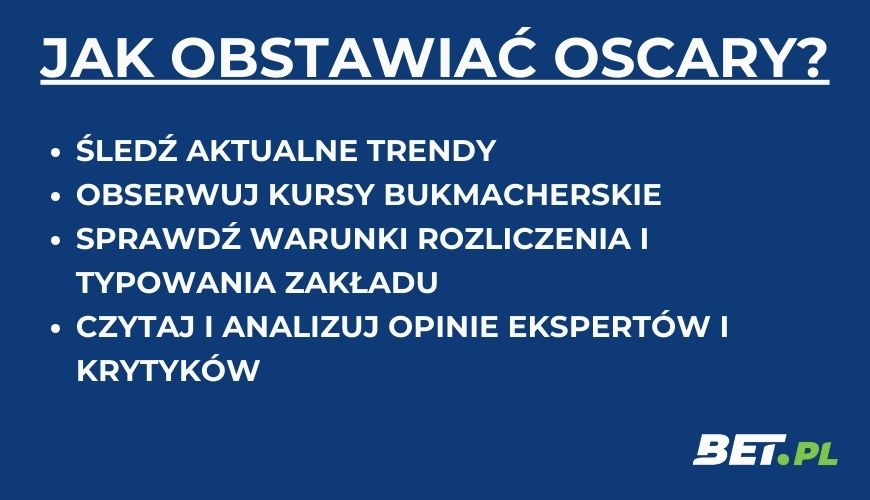 Jak obstawiać Oscary?