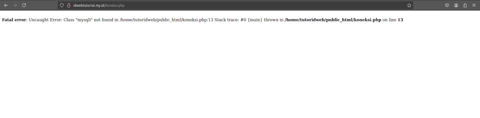Koneksi PHP ke MySQL di cPanel