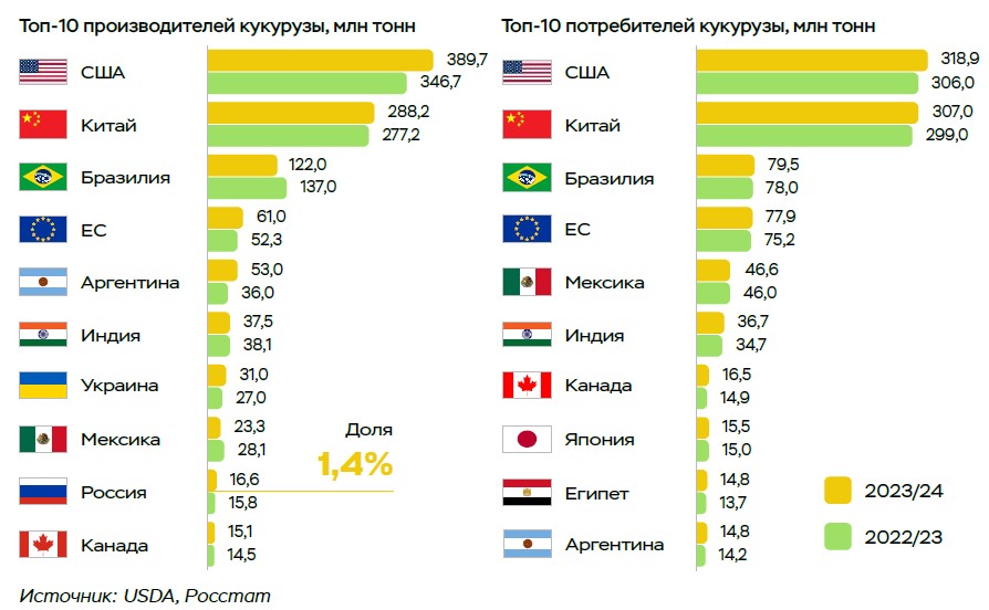 Обзор мирового рынка кукурузы