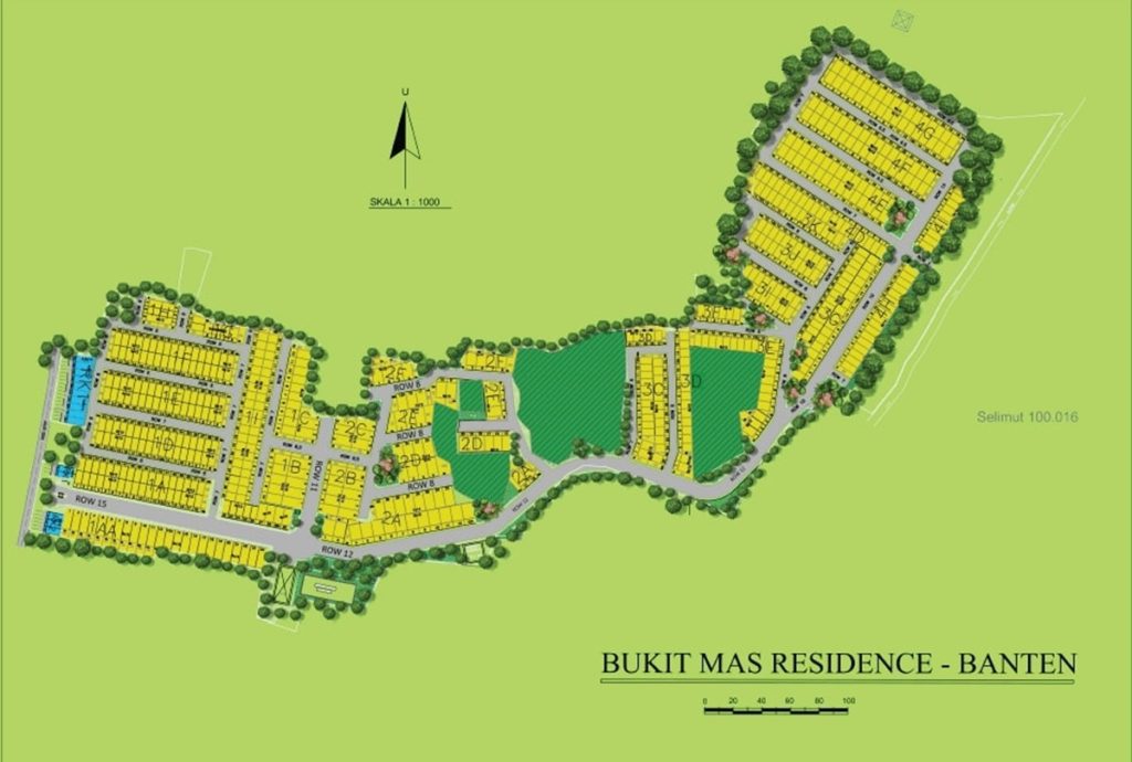 contoh denah perumahan bukit mas residence