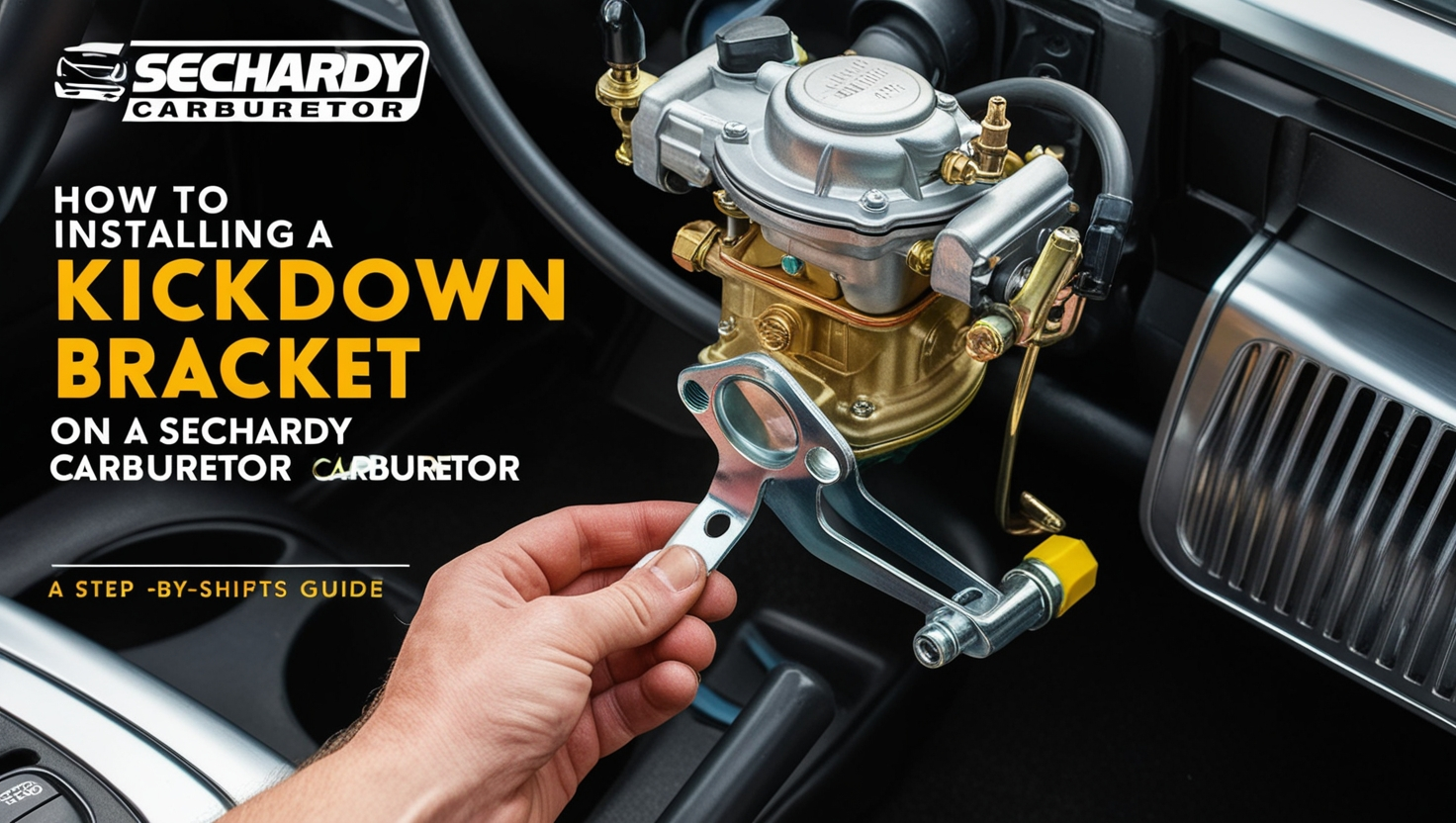 How to Install a Kickdown Bracket on a Sechardy Carbureto