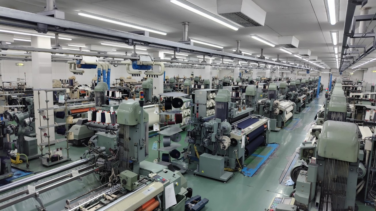 Ramie fabric factory in Japan