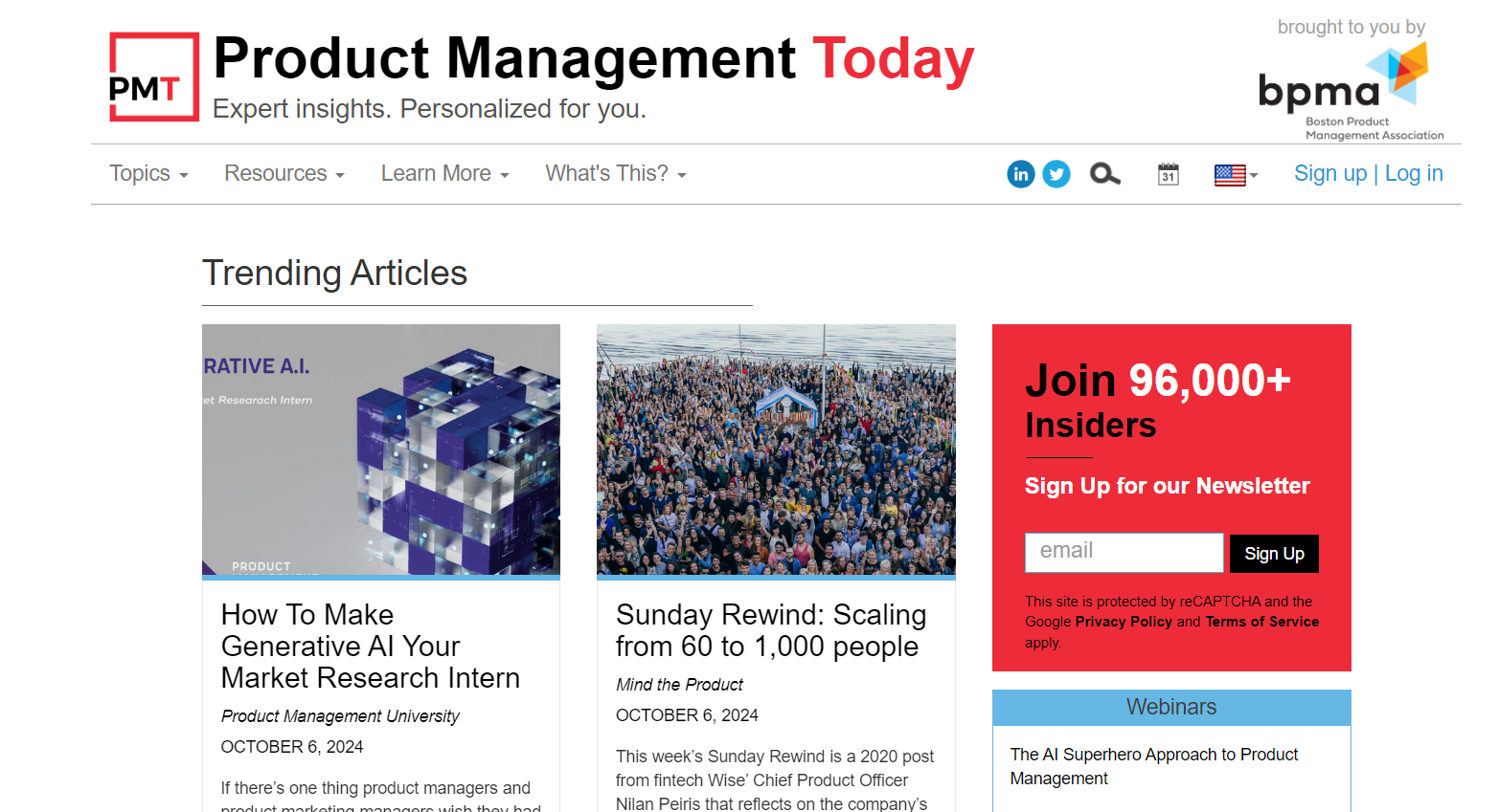 Product Management Today