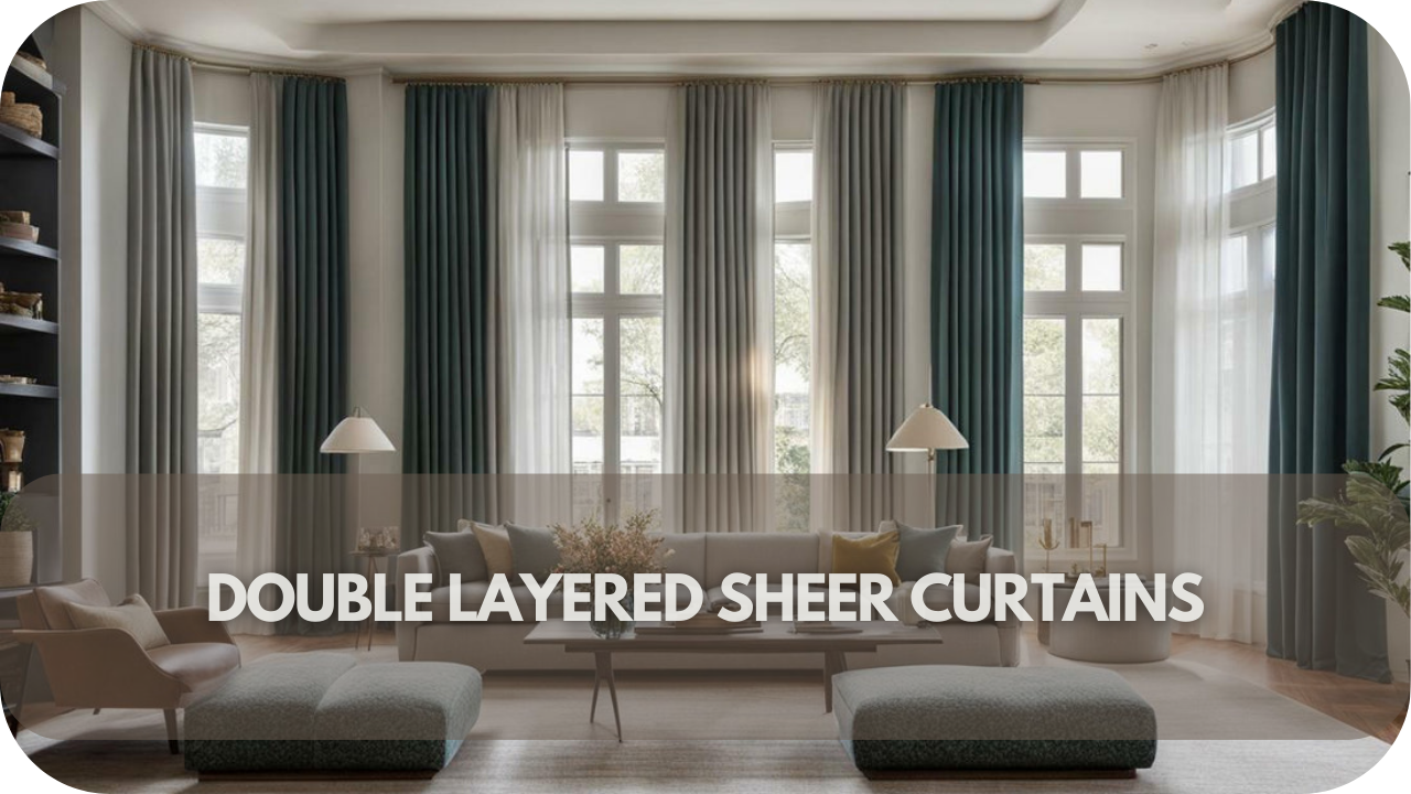 Sophisticated double-layered sheer curtains for modern Aussie interiors