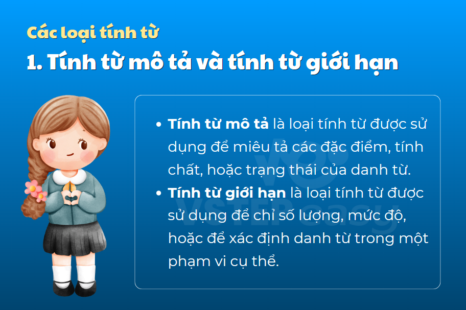 Tính từ mô tả và tính từ giới hạn