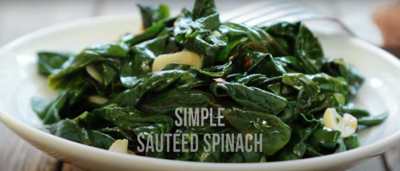 Spinach rich in iron