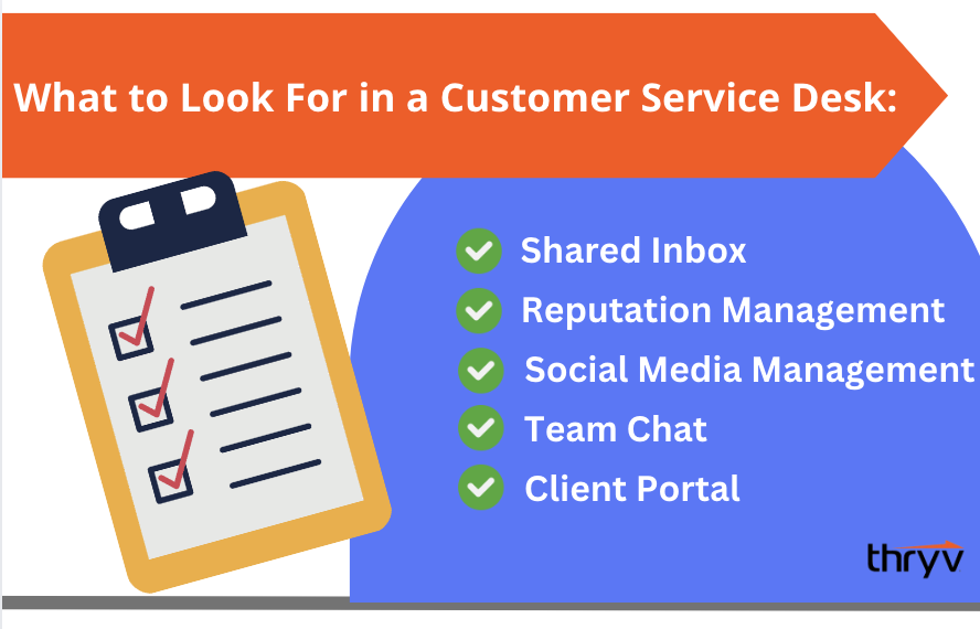 What to look for in a customer service desk