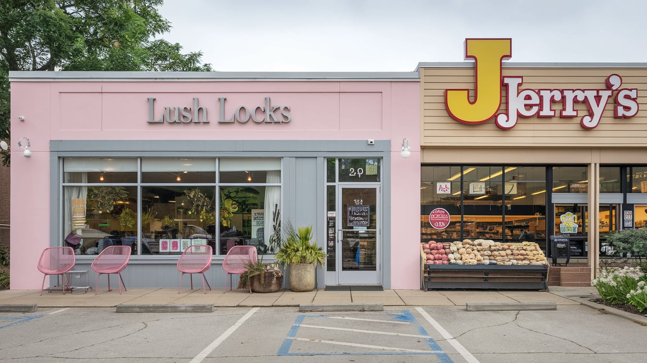 hair salon next to jerry grocery store in edina​