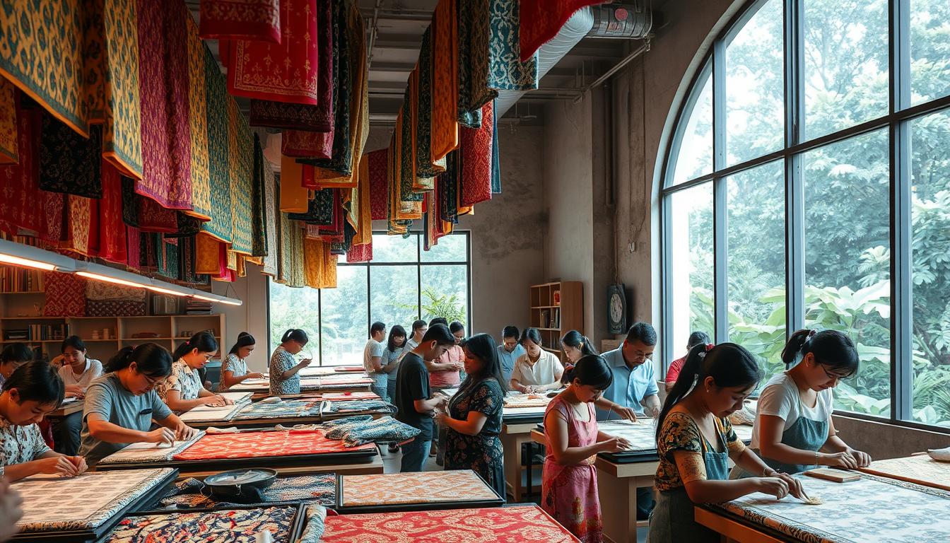 Batik designers and artisans