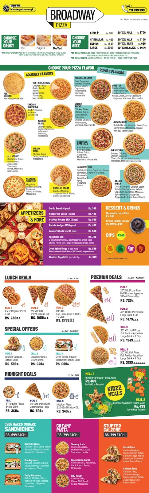 Broadway Pizza Menu in Pakistan: Discover Delicious Options in 2024