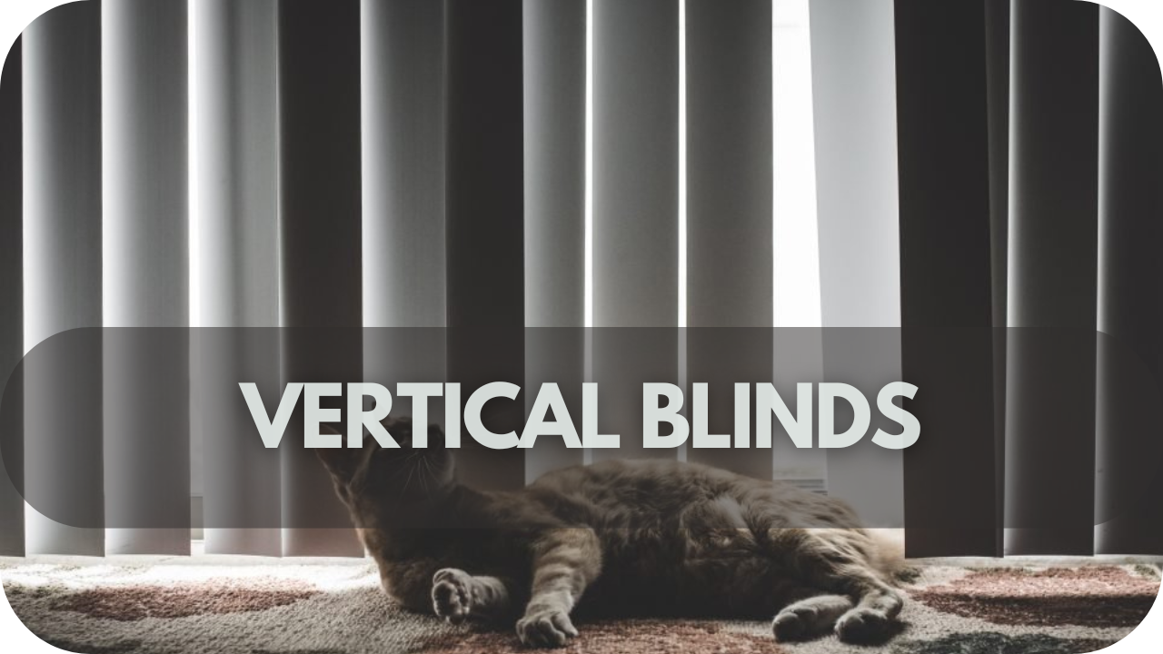 Pet-friendly vertical blinds for easy maintenance and durability