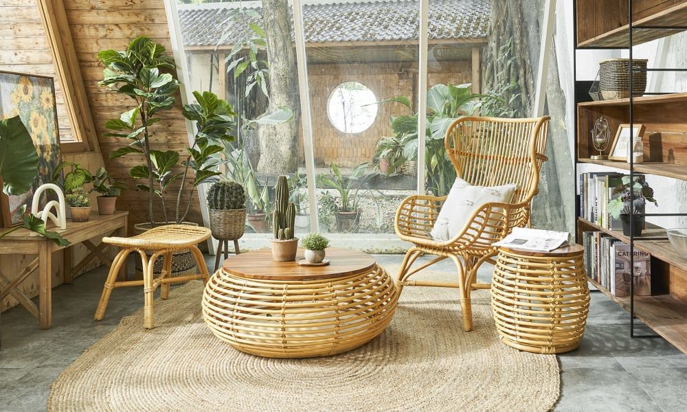 Meja Tamu Rotan
