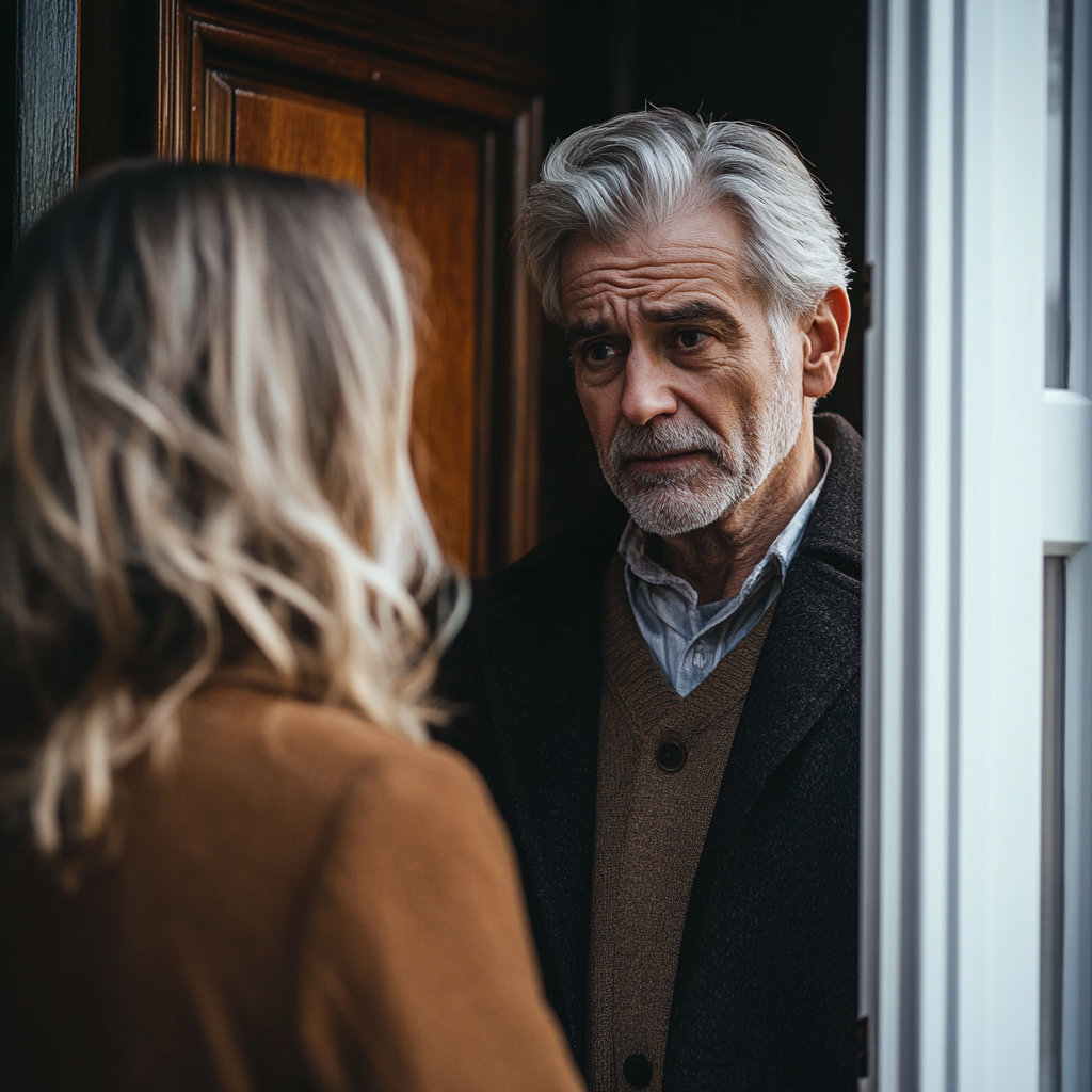 Father and daughter having an emotional conversation | Source: Midjourney