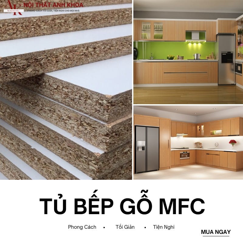 Tủ bếp gỗ công nghiệp MFC