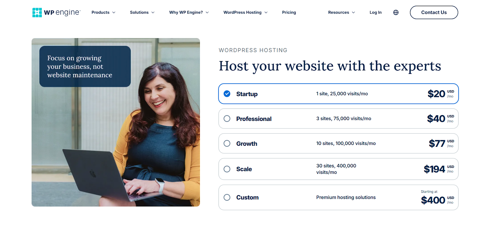 WP Engine managed hosting provider 
