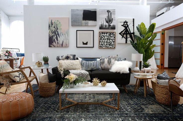 boho style living room