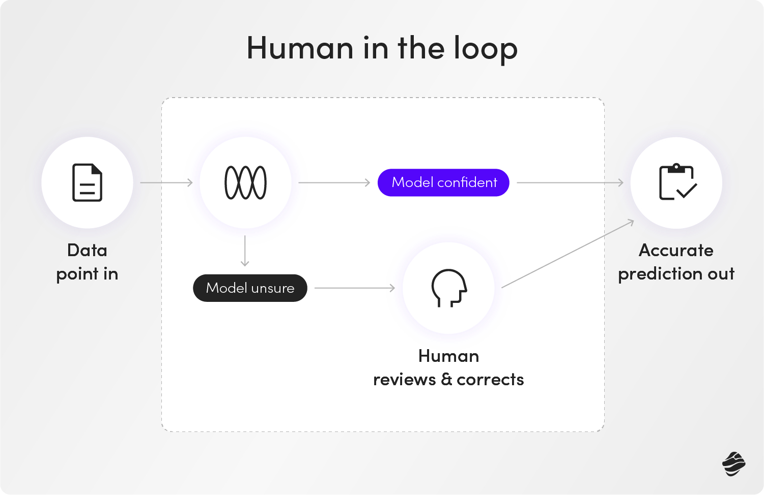 Human in the loop AI