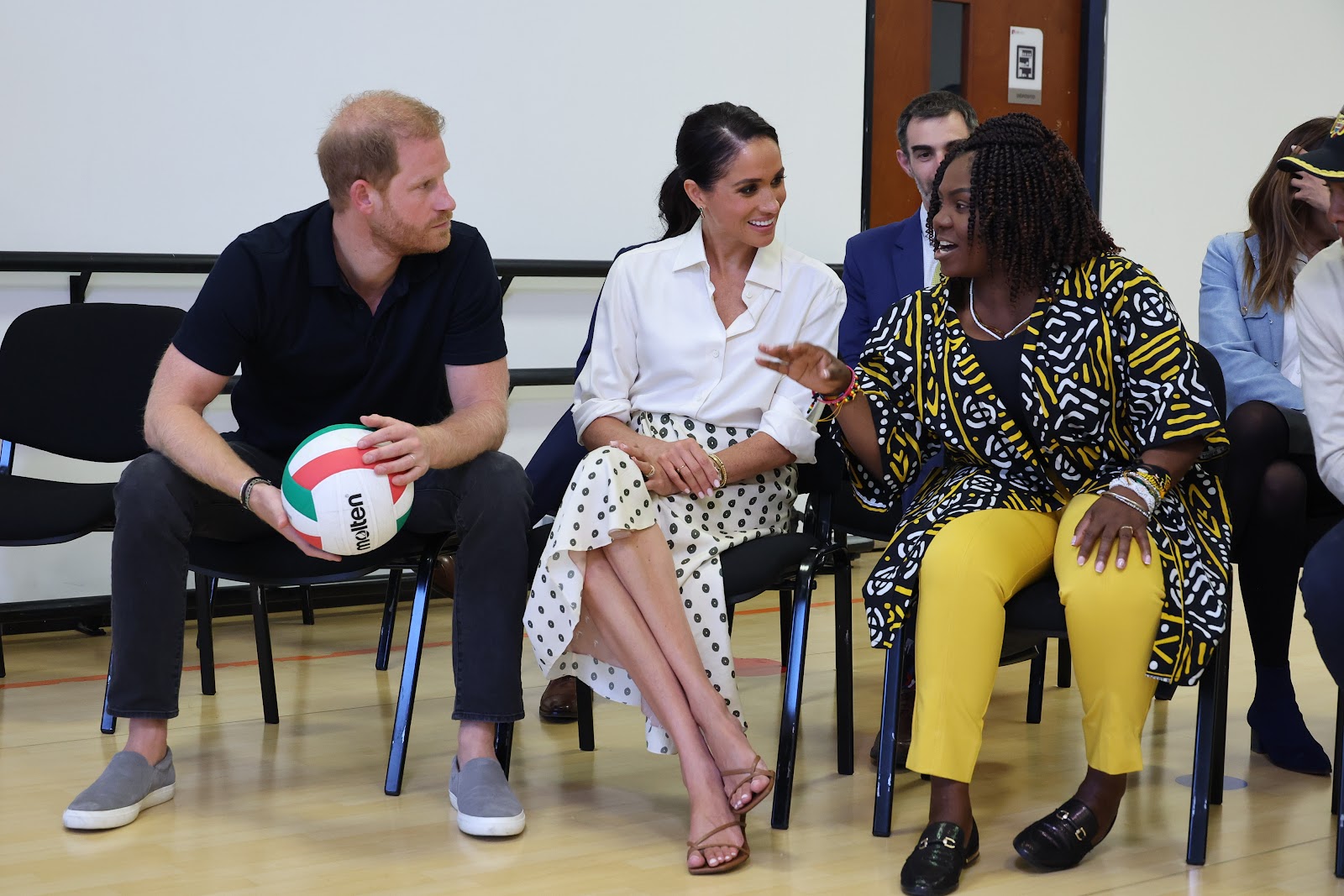 Prince Harry, Meghan Markle, and Vice President Francia Márquez at a training session with Invictus Games Team Colombia during the tour on August 16, 2024. | Source: Getty Images