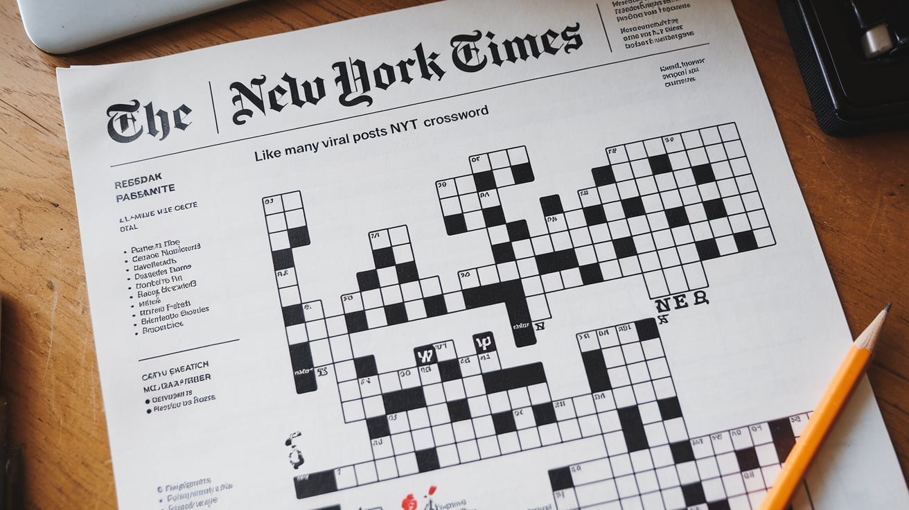 Like Many Viral Posts NYT Crossword