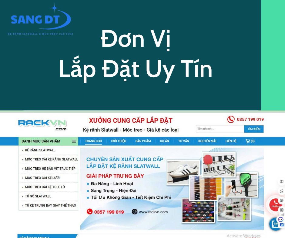 Đơn vị thi công Slatwall uy tín
