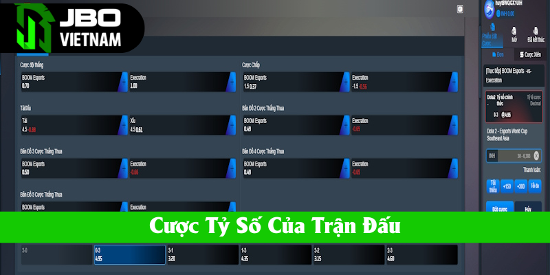Kèo tỷ số top 5 game cá cược Esports được ưa chuộng nhất JBO