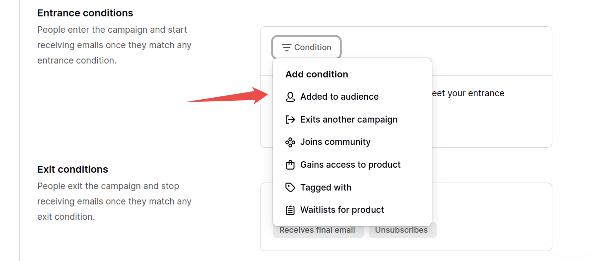 action triggers on podia email marketing platforms