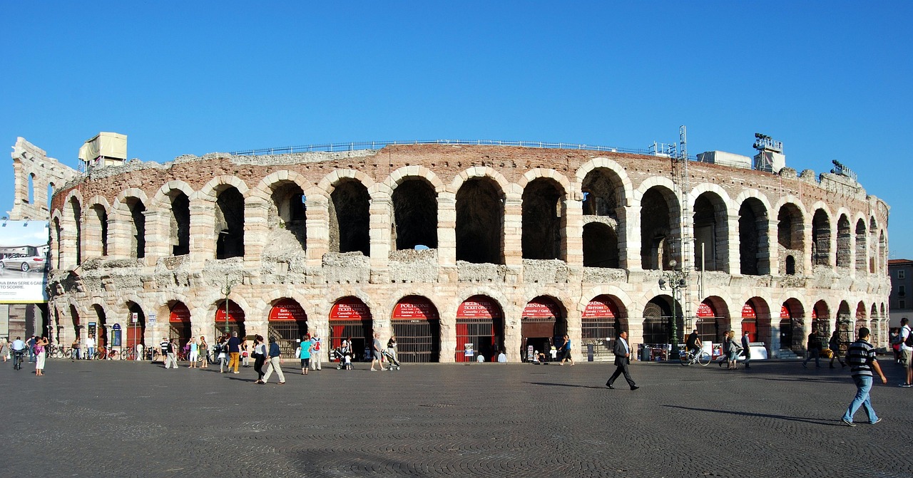 Famous Landmarks in Verona, Italy
