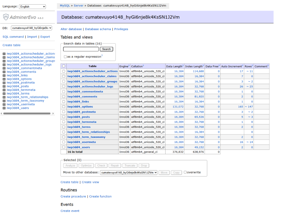 Database editor for WooCommerce speed optimization 