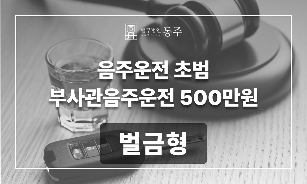 음주운전초범