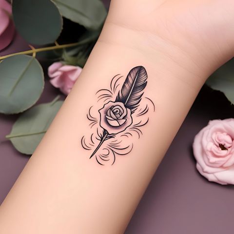 Rose Tattoo on Wrist