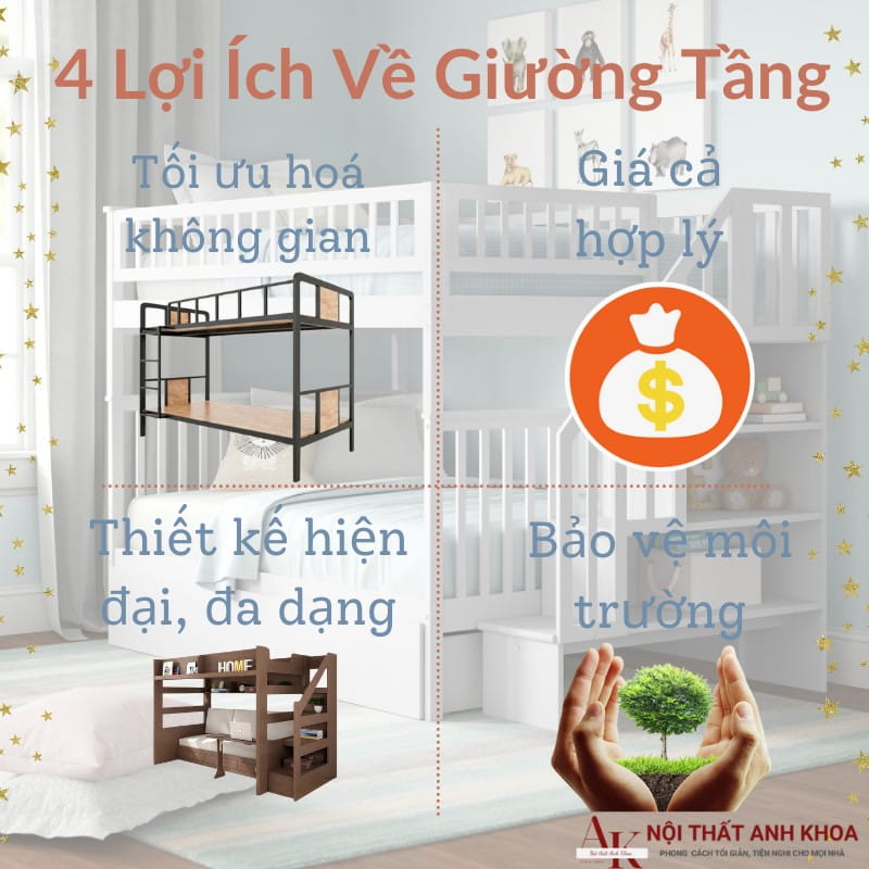 39+ Mẫu Giường Tầng Trẻ Em Gỗ Công Nghiệp Đẹp Nhất (10/2024)