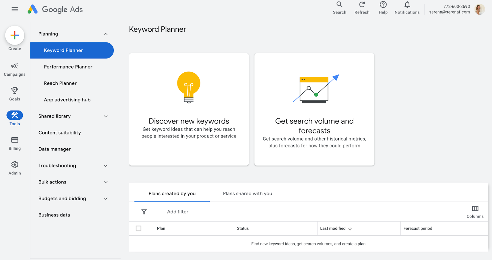 Google Keyword Planner for Local keyword Research