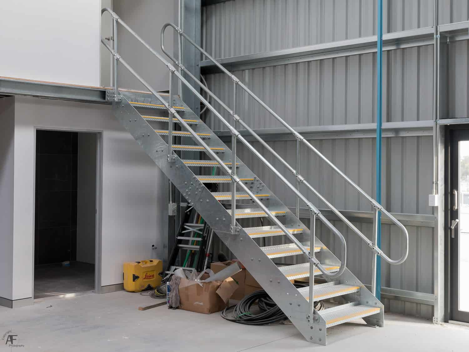 Mezzanine floor stairs