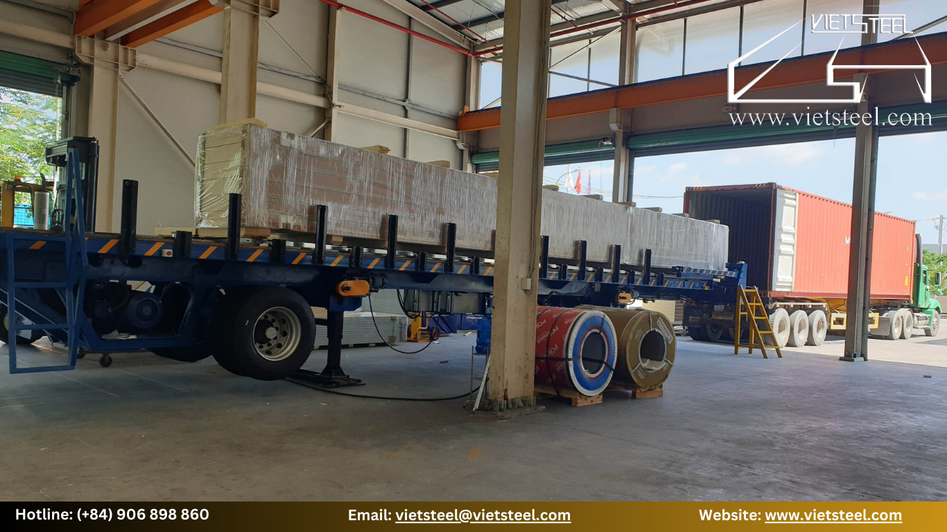 The container loading system from Viet Steel Machinery – Vietsteel 