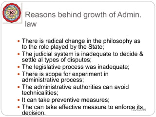The Role of Administrative Law in Different Systems