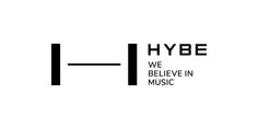 This may contain hybe we believe in music logo