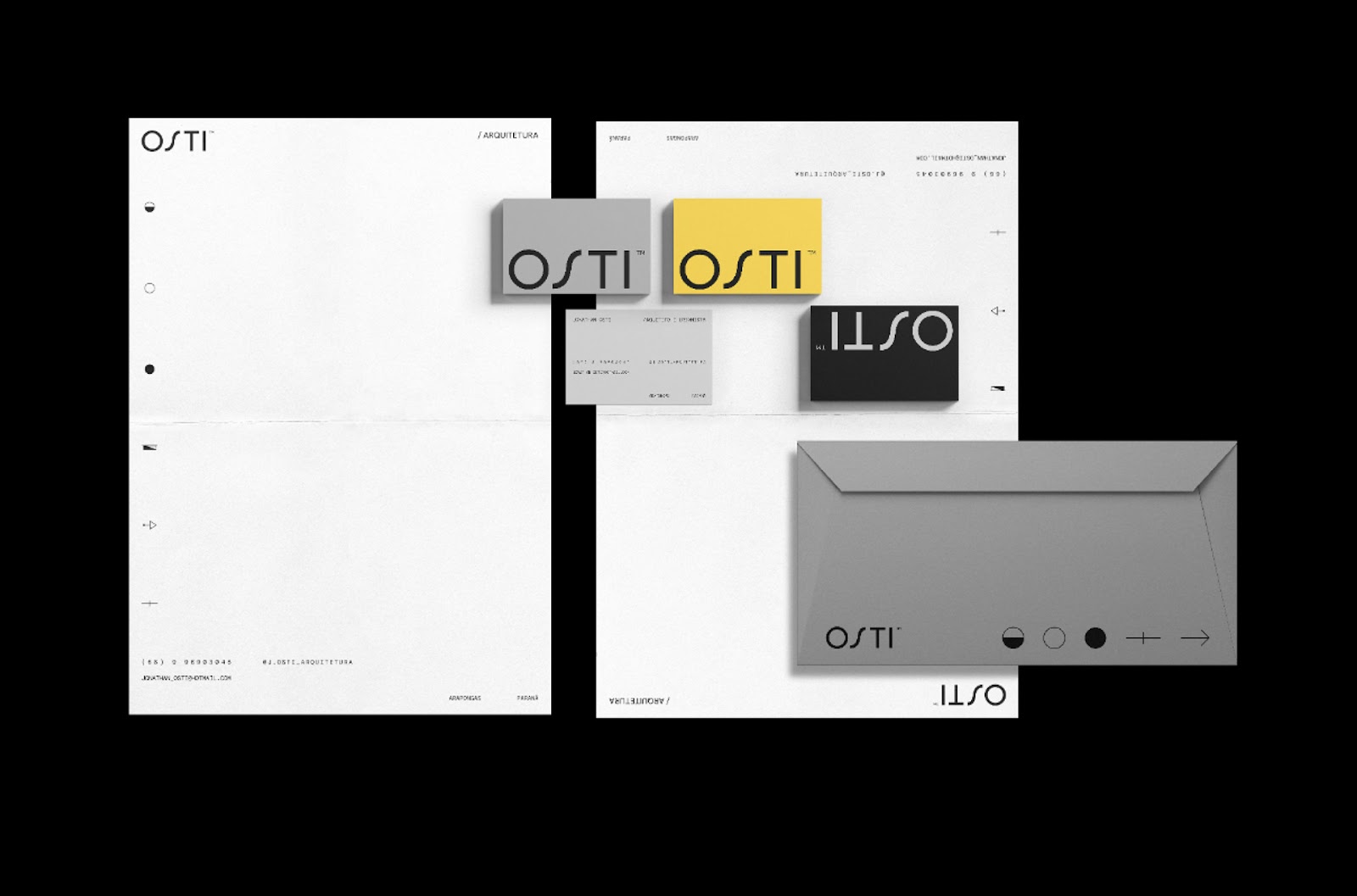 Image from the OSTI Architecture: Branding & Visual Identity Insights article on Abduzeedo